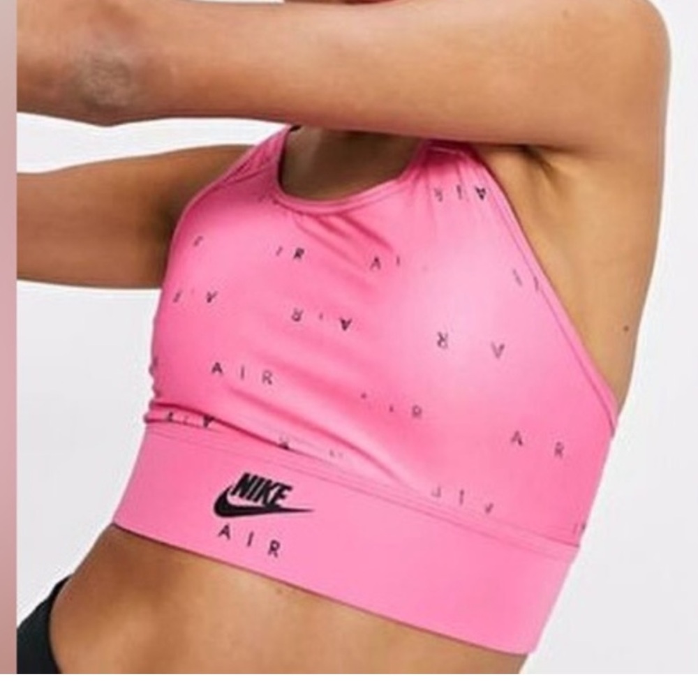 Nike Air Pink All-Over Print Sports Bra Size S‎